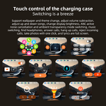 TWS Earbuds Factory - OEM 5.4 ANC HIFI Sports Semi-in-ear Noise Cancelling Digital Display IPX5 Waterproof