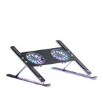 Adjustable Laptop Stand Factory - OEM with Cooling Fan Pad for Netbook and Tablet Durable Base