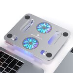Adjustable Laptop Stand Factory - OEM Desktop Aluminum with Cooling Fan Foldable Minimalist Design