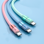 Type-C Cable Supplier - OEM 100W Single for iPhone Colorful Liquid Capsule 6A Fast-Charging