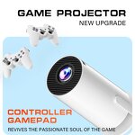 Game Projector Factory - OEM Hot Selling HY300 Game Combo with Dual Game Pad Host WIFI BT Proyector