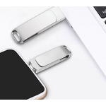 Type-C Flash Drive Supplier - OEM New Arrival 3.0 Metal C OTG with Customized Engraved Logo 16GB 128GB