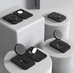 3-in-1 Wireless Charger Supplier - OEM 2024 Latest 15W Foldable Fast Magnetic PD for iPhone