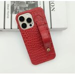 Phone Cover Manufacturer - OEM Luxury Leather with Hand Strap for iPhone