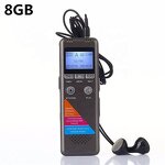 High Recording Digital Recorder Factory - OEM 8GB 1536KBPS Activated Mic Speaker WAV Format Metal