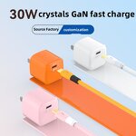 Wall Charger Manufacturer - OEM 2024 Factory Customizable PD30W GAN Crystal Case Small Size
