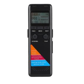 High Recording Digital Recorder Factory - OEM 8GB 1536KBPS Activated Mic Speaker WAV Format Metal