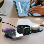 Magnetic Wireless Charger Manufacturer - OEM Custom Logo 3-in-1 Foldable 15W Quick for iPhone