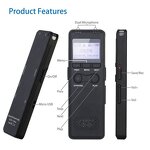 High Recording Digital Recorder Factory - OEM 8GB 1536KBPS Activated Mic Speaker WAV Format Metal