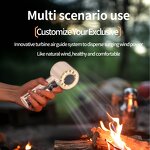 Portable USB Fan Manufacturer - OEM 3000mAh Battery Air Cooling Handheld Mini Digital Display Desktop