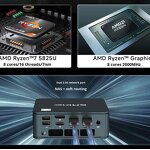 Mini Desktop PC Factory - OEM M5plus for Gaming DIY Computer Quad Core 8GB DDR4 GDDR4 Video AMD SSD