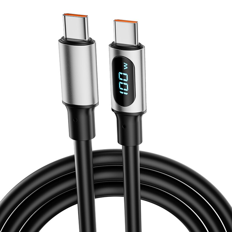 USB Type Data Cable Manufacturer - OEM 100W Super Fast LED Real-Time Digital Display for iPhone