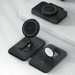 3-in-1 Wireless Charger Supplier - OEM 2024 Latest 15W Foldable Fast Magnetic PD for iPhone