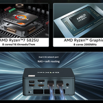 High-Performance Mini Desktop PC Supplier - OEM M5plus Gaming DIY Quad Core 8GB GDDR4 AMD Chipset SSD