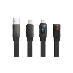 LED Digital Display Cable Factory - OEM 66W 27W Zinc Alloy Metal Mecha Style USB Type-C
