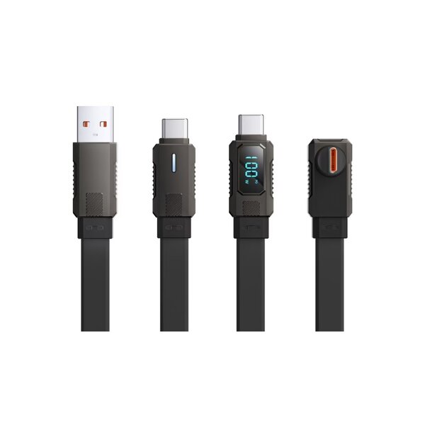 LED Digital Display Cable Factory - OEM 66W 27W Zinc Alloy Metal Mecha Style USB Type-C