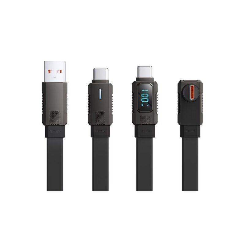 LED Digital Display Cable Factory - OEM 66W 27W Zinc Alloy Metal Mecha Style USB Type-C