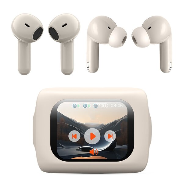 TWS Earbuds Factory - OEM 5.4 ANC HIFI Sports Semi-in-ear Noise Cancelling Digital Display IPX5 Waterproof