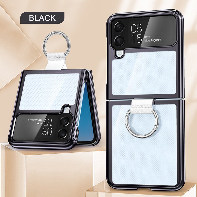 Phone Case Factory - OEM for Samsung Z Flip 4 3 With Ring Electroplated