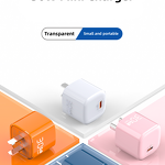 Wall Charger Manufacturer - OEM 2024 Factory Customizable PD30W GAN Crystal Case Small Size