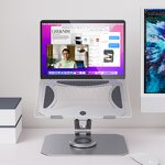 Laptop Lifter Stand Manufacturer - OEM Best Selling Aluminum Alloy 360 Degree Rotating Swivel Ergonomic