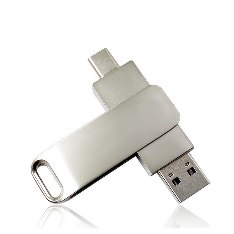 USB C Flash Drive Factory - OEM New Arrival Type-c Metal 3.0 Customized LOGO Memory Stick 64GB 128GB