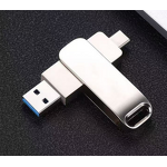 USB C Flash Drive Factory - OEM New Arrival Type-c Metal 3.0 Customized LOGO Memory Stick 64GB 128GB