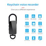 Portable Audio Recorder Pen Supplier - OEM Hidden Keychain Voice Activated Continuous Recording WAV Metal USB