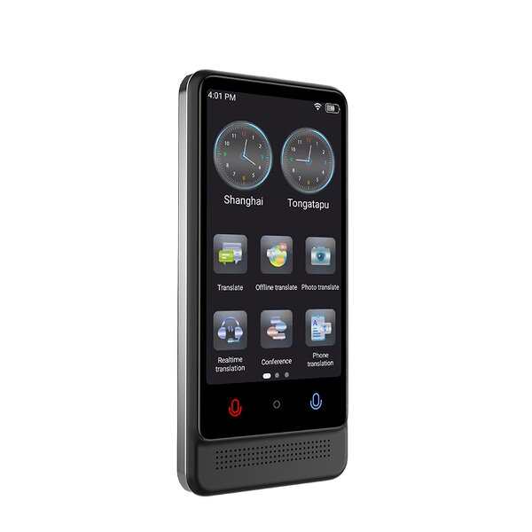 Smart Audio Translator Factory - OEM M12 with IPS Display Touch Screen 137 Online 22 Offline Languages