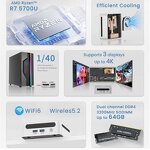 Home PC Supplier - OEM GM Mini Desktop Ryzen R7-5700U with 512MB GDDR4 Video AMD DDR4 SSD