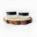 Low Profile Glass Containers Manufacturer - Thick with Silver Metal Lids