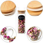 Candy Storage Glass Jar Supplier - Food Grade Airtight Bamboo Lid Clear