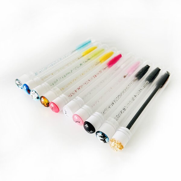 Lash Extension Brushes Manufacturer - Pink Black Green Red Purple Crystal