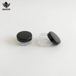 Plastic PP Jar Supplier - Produce logo label printing round cosmetic