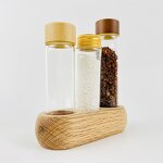 Glass Bottle with Metal Lid Supplier - Premium Vial for Spice Packaging