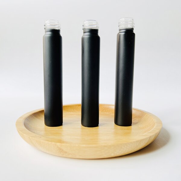 Black Glass Pre Tubes Manufacturer - 120mm Childproof Rolled with Screw Caps