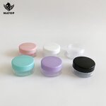 Plastic PP Jar Supplier - Produce logo label printing round cosmetic