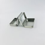 Small Tin Box Supplier - Wholesale Custom Colorful Logo Square Hinge Cap