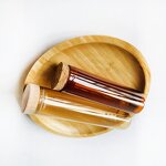 Clear Glass Tube Supplier - Matop Packaging with Cork and Wooden Rack