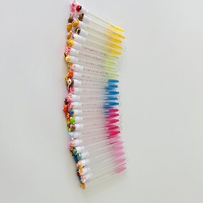 Eyelash Mascara Wand Supplier - Tube Spoolie Nylon False Lash Tool Set