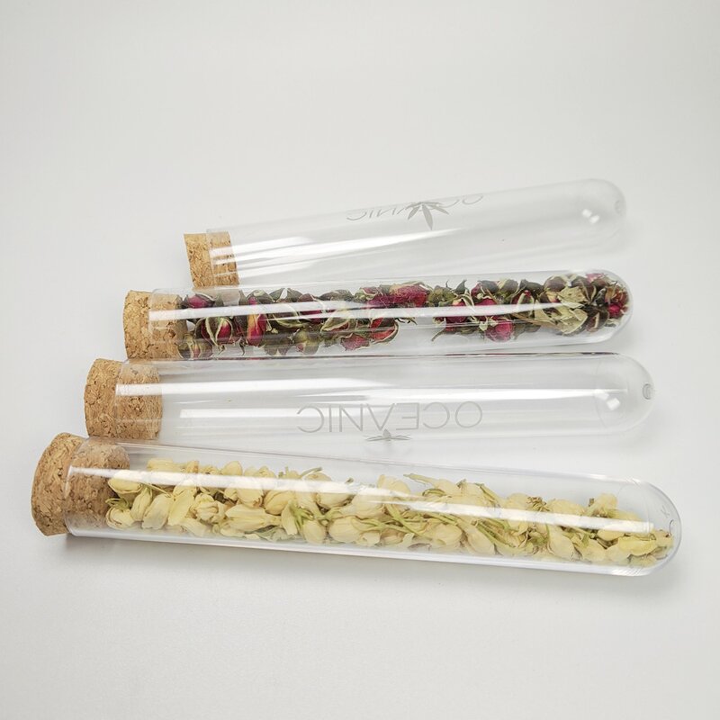 Plastic Vials Manufacturer - 180mm Plastic Test Tubes with Cork Lid