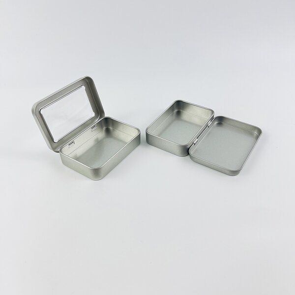 Small Tin Box Supplier - Wholesale Custom Colorful Logo Square Hinge Cap