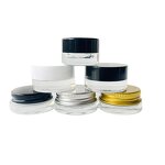 Mini Cream Glass Jar Supplier - 3g-15ml Round Clear Frosted Eye Cream