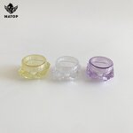 Diamond Shape Cosmetic Jars Supplier - Stock 3g 5g Plastic for Cream
