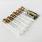 Clear Glass Tube Supplier - Matop Packaging with Cork and Wooden Rack