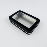Tea Tin Box Factory - Wholesale Custom clear Pvc Top Rectangular Metal