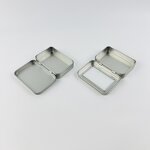 Gift Tin Box Manufacturer - Custom Printed Black Metal Case Rectangular