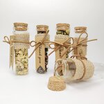 Glass Wishing Bottles Supplier - 10ml 15ml 20ml Clear with Wood Cork Lid