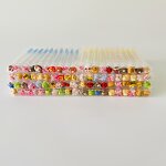 Mini Brush Set Supplier - Purple Green Pink Black with Plastic Tube