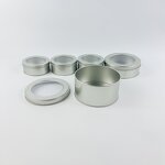 Christmas Cake Tin Factory - Wholesale Custom Logo Round Gold Tin with Window